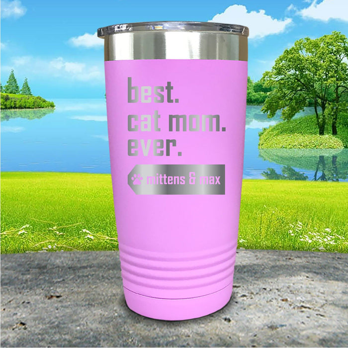 Best Dog or Cat Mom Personalized Engraved Tumbler