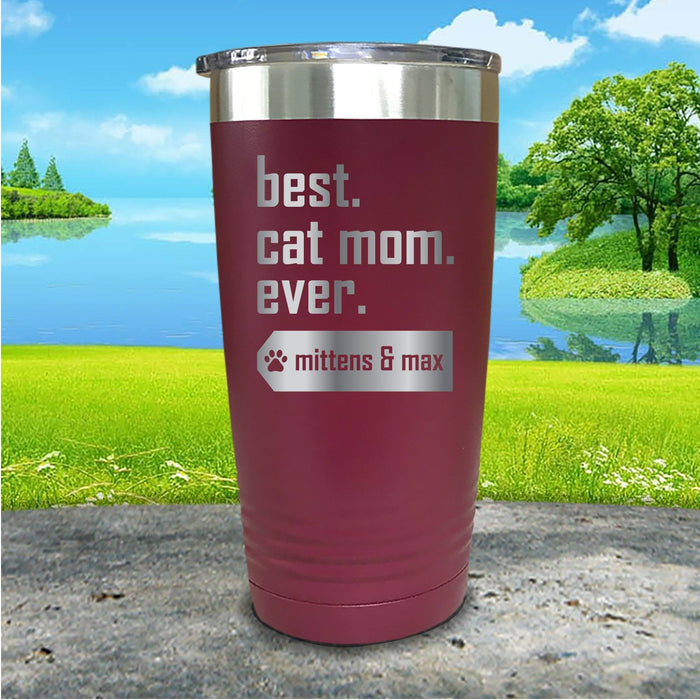 Best Dog or Cat Mom Personalized Engraved Tumbler