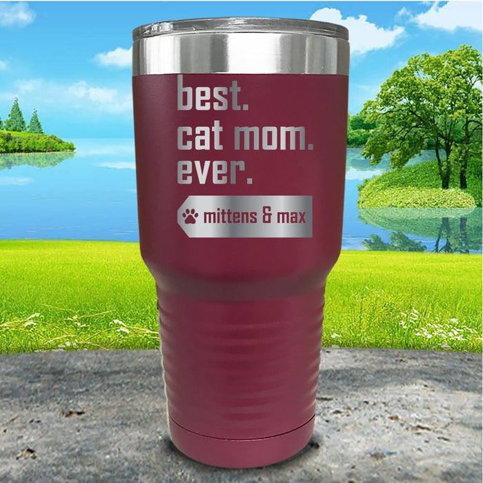 Best Dog or Cat Mom Personalized Engraved Tumbler