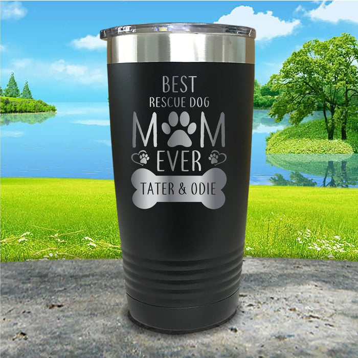 Rescue Dog Mom Personalized Engraved Tumbler