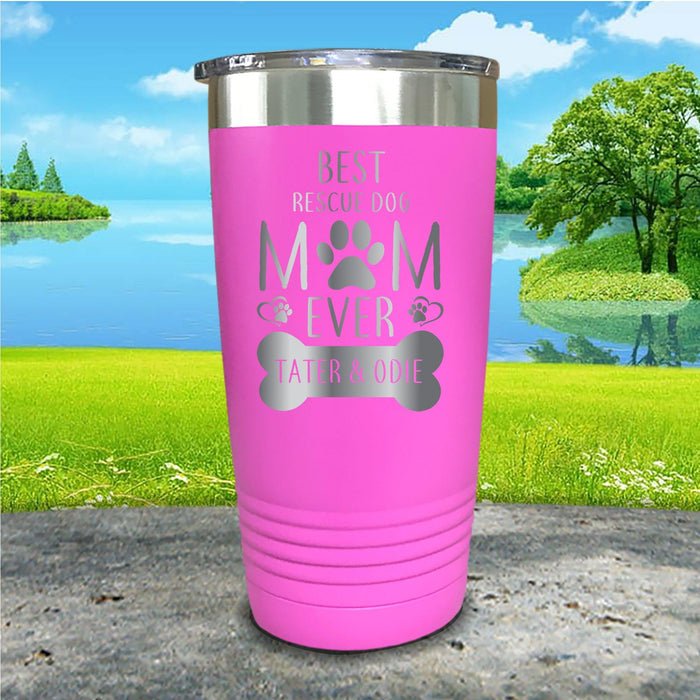 Rescue Dog Mom Personalized Engraved Tumbler