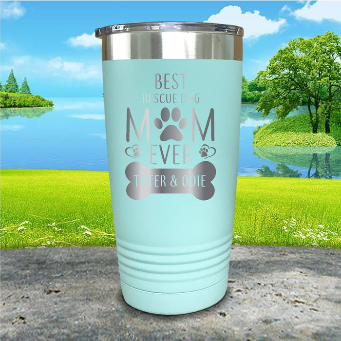 Rescue Dog Mom Personalized Engraved Tumbler