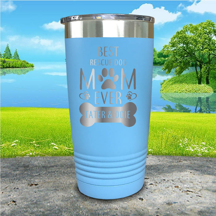 Rescue Dog Mom Personalized Engraved Tumbler