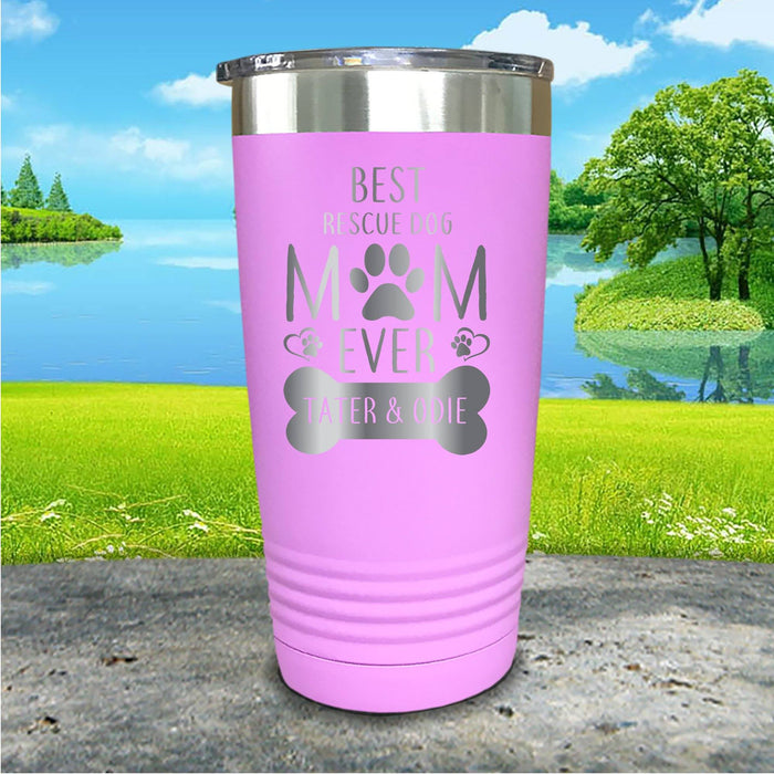 Rescue Dog Mom Personalized Engraved Tumbler