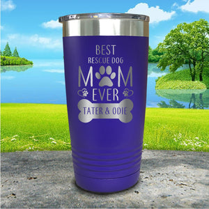 Rescue Dog Mom Personalized Engraved Tumbler