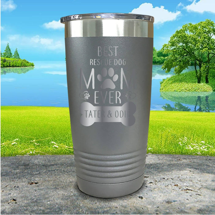 Rescue Dog Mom Personalized Engraved Tumbler