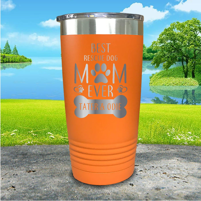 Rescue Dog Mom Personalized Engraved Tumbler