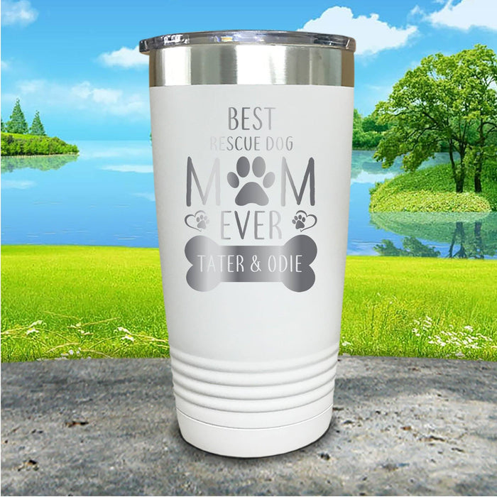 Rescue Dog Mom Personalized Engraved Tumbler