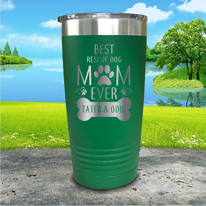 Rescue Dog Mom Personalized Engraved Tumbler