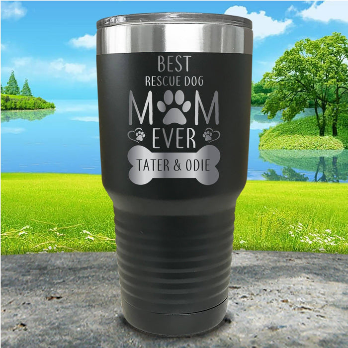 Rescue Dog Mom Personalized Engraved Tumbler