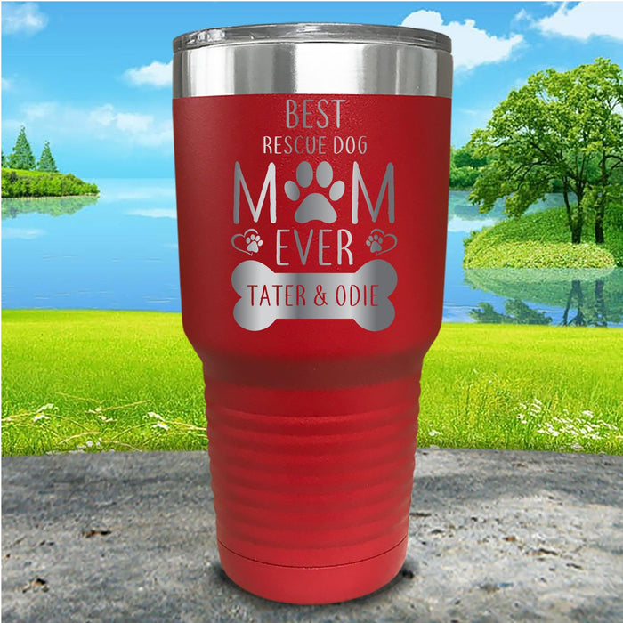 Rescue Dog Mom Personalized Engraved Tumbler