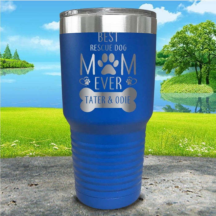 Rescue Dog Mom Personalized Engraved Tumbler