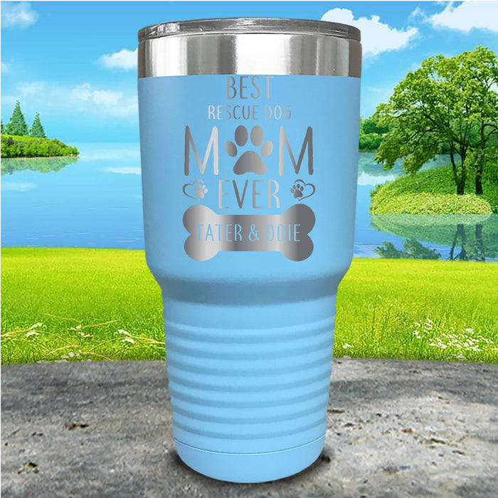 Rescue Dog Mom Personalized Engraved Tumbler