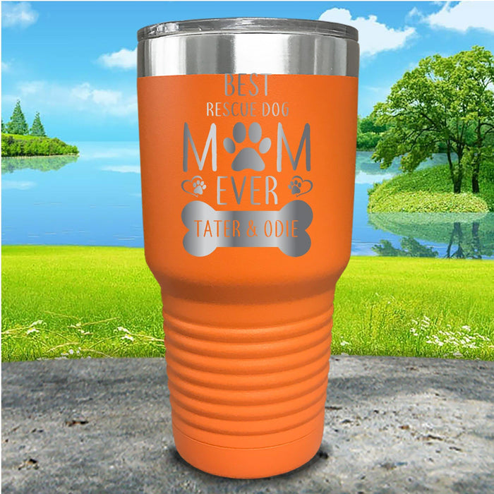 Rescue Dog Mom Personalized Engraved Tumbler