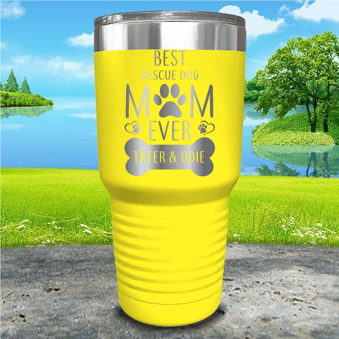 Rescue Dog Mom Personalized Engraved Tumbler