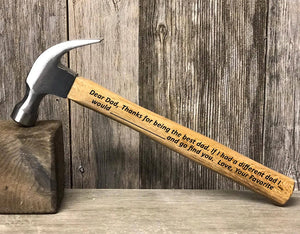 BEST Gift Personalized Hammer For Dad
