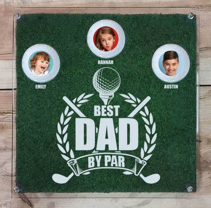 Gift Ideas for golfers - father's day golf gifts for dad and grandpa. photo golf balls and personalized golf ball cutout