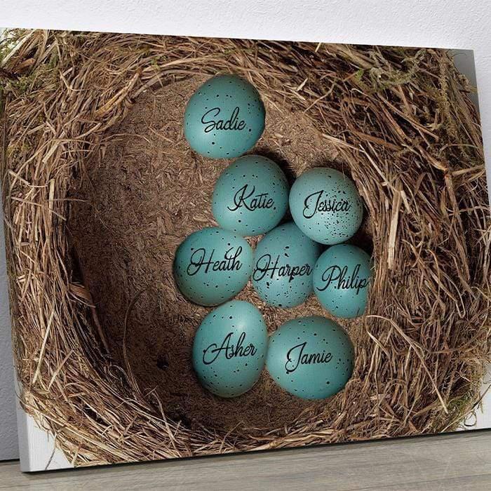 Nest Personalized 24x16" Canvas-LemonsAreBlue