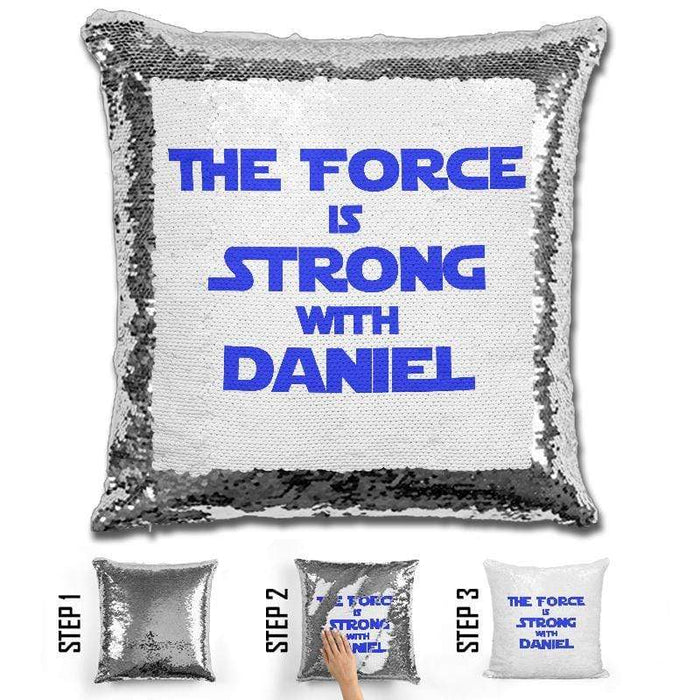 Force Personalized Magic Sequin Pillow Pillow GLAM 