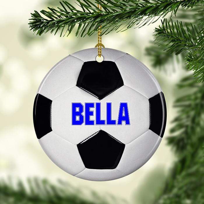 Soccer Personalized Ceramic Ornaments