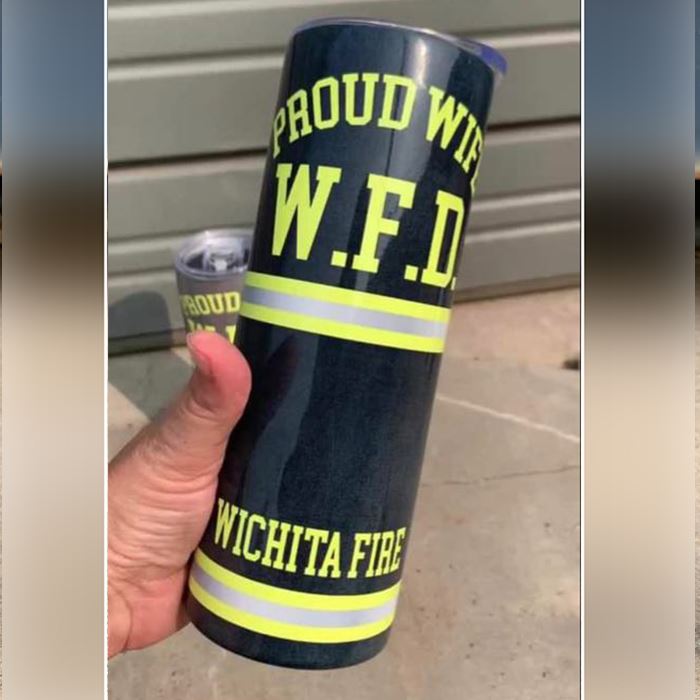 Personalized Firefighter Dad And Child Never Lose Custom Tumbler - Wander  Prints™