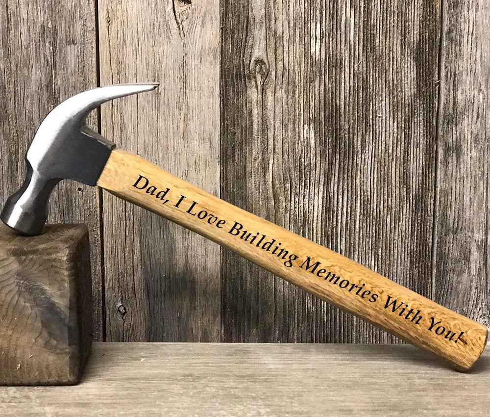 Building Memories With Dad Engraved Hammer