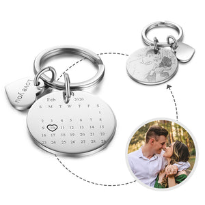 Best Dropshipping Personalized Photo Stainless steel Keychain set