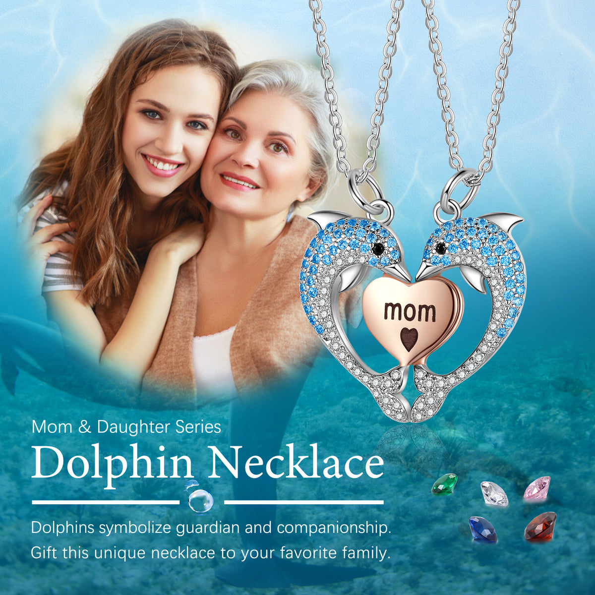 Interlocking Heart Necklace To My Sweet Daughter From Mom – Mama-G.com