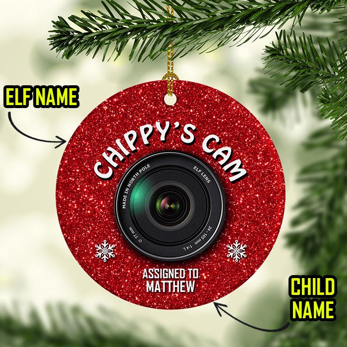 Personalized Elf Magical Cam Ceramic Ornaments