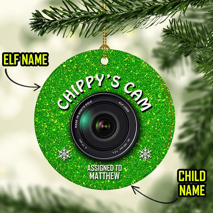 Personalized Elf Magical Cam Ceramic Ornaments