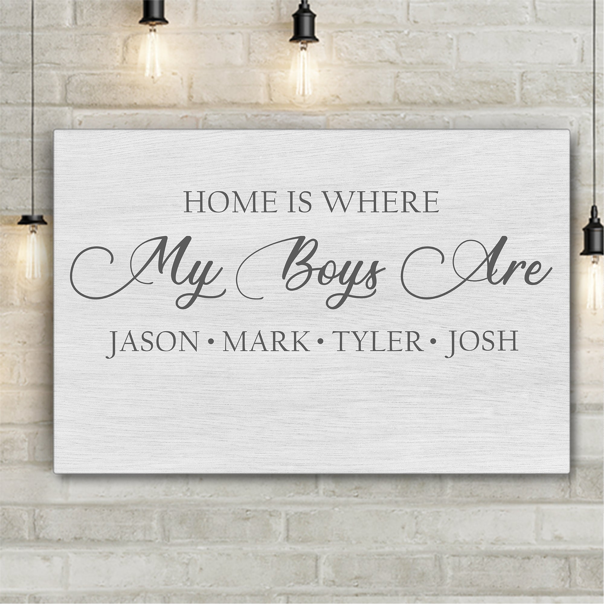 Home Is Where Personalized Premium Canvas