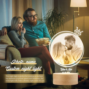 Personalized Photo Night Light LED Night Lamp Multi Colors Change