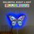 Personalized Hanging Wooden Cute Butterfly with Name Decor Night Light