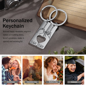 Custom Couple Keychain