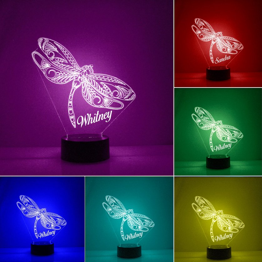 Personalized Dragonfly Night Light