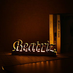 Personalized Wooden, Engraved Nightlight