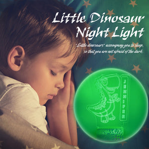 Custom Name Animal Dinosaur Night Light