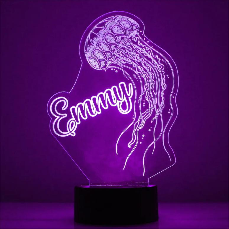 Custom Name Octopus Night Light