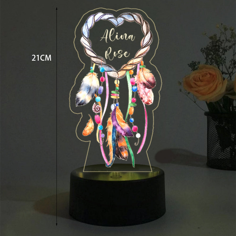 Custom Name Dreamcatcher LED Lamp