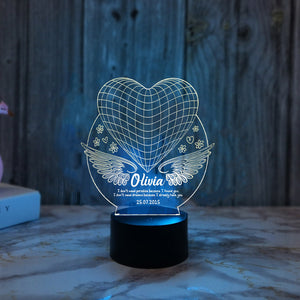 Custom Name Heart Night Lamp