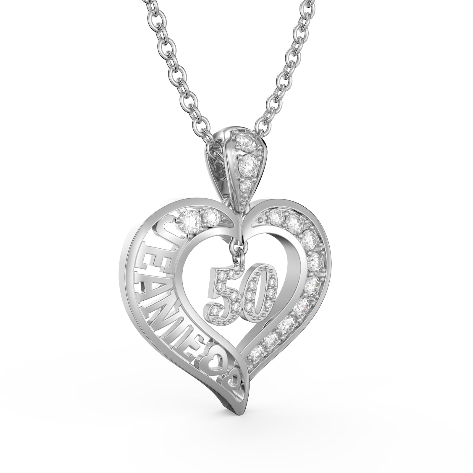 3D Jewelry Heart Necklace