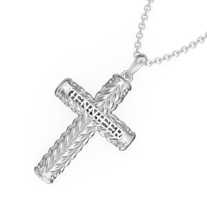 Custom Name 3D Jewelry Cross Necklace