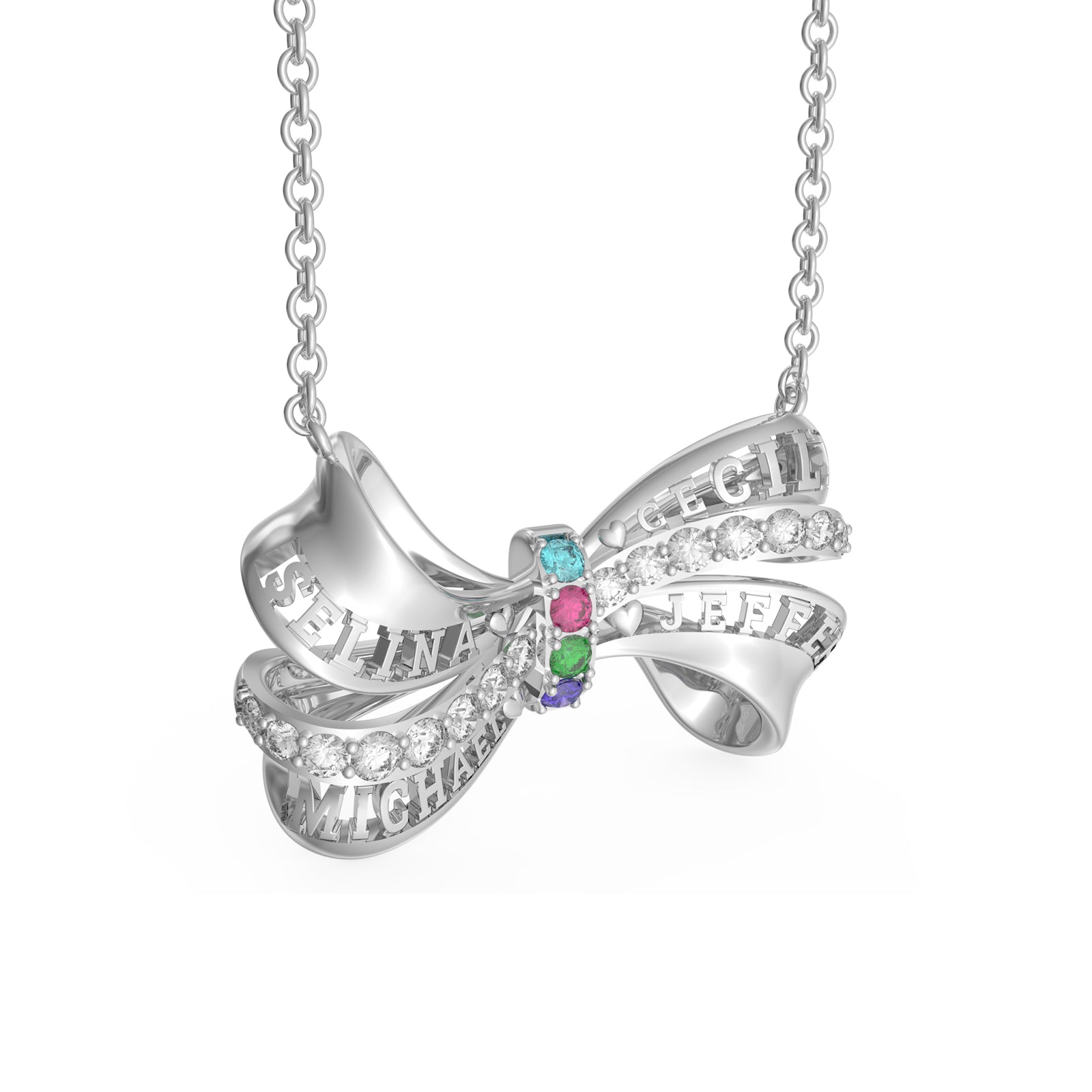 Custom 3D Jewelry Bow-Knot Necklace