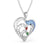 Custom 3D Jewelry Heart Shaped Dolphin Necklace