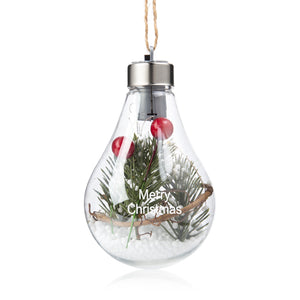 Personalized Lighted Holiday Ornament