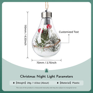 Personalized Lighted Holiday Ornament