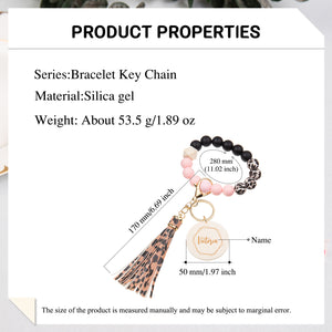 Custom Name Bracelet Keychain