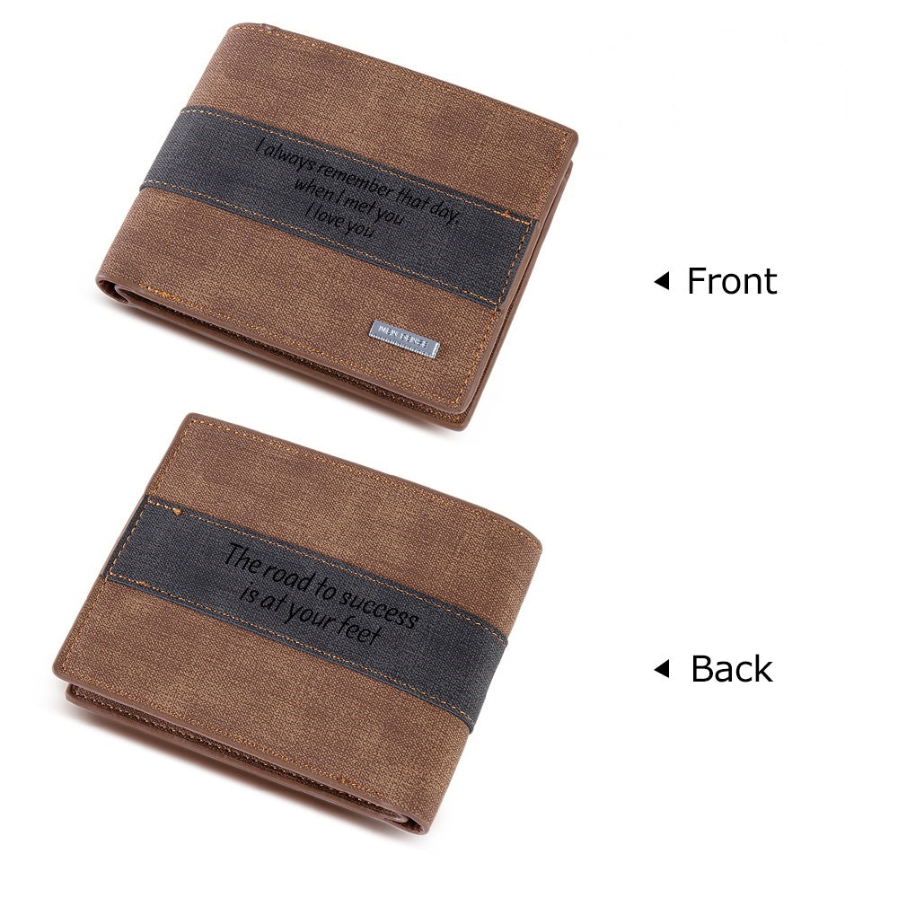 Fashion Personalized Leather Wallet 4 Colors To Choose From