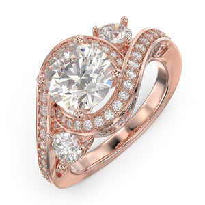 Custom 3D Jewelry 925 Sterling Silver Wedding Ring