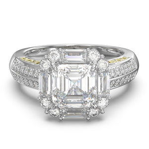 Custom 3D Jewelry Moissanite Wedding Ring